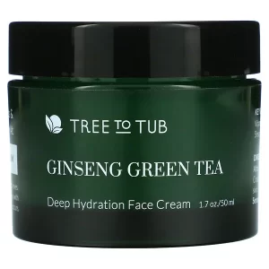 مرطب تري تو تيب بالجينسينج والشاي الأخضر Tree to tub ginseng green tea cream