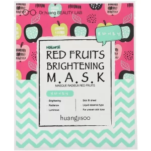 هوانج جيزو قناع الجمال لتفتيح البشرة بالفواكه الحمراء Huangjisoo red fruits brightening mask