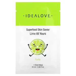 ماسك أيدول لاف منقذ البشرة الفائق بالليمون Idealove superfood skin savior lime all yours