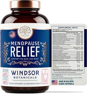 10. مكملات سن اليأس للنساء من وندسور بوتانيكالز WINDSOR BOTANICALS menopause relief support for body and mind