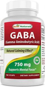 10.مكملات جابا 750 ملجم وسيلة التهدئة الطبيعية من بيست ناتيشرالز  Best Naturals GABA Supplement 750mg Natural calming Aid