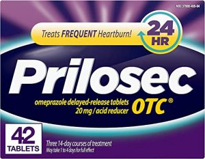 10. مستحضر تقليل الأحماض أو تي سي من بريلوسيك  Prilosec Acid Reduction OTC 