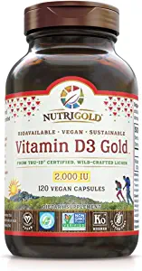 2. نوتريجولد فيتامين D3 جولد 2000 وحدة دولية  Nutrigold Vitamin D3 Gold 2000 IU  