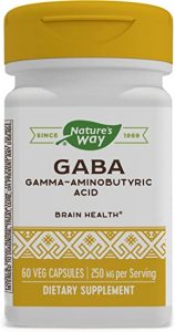 5.ناتشرز واي جابا حمض جاما الأمينيبوتريك قوة 250 ملجم Nature's Way GABA (Gamma-Aminobutyric Acid) 250 mg 