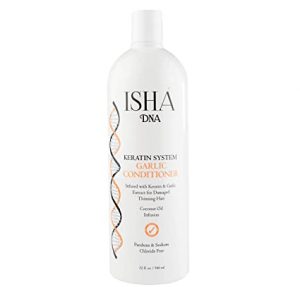 7.بلسم الثوم بنظام الكرياتين من إيشا دي إن اي ISHA DNA Keratin System Garlic Conditioner