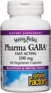 7. ناتشورال فاكتورز، كبسولات فارما جابا للاسترخاء Natural Factors pharma GABA relaxation capsule