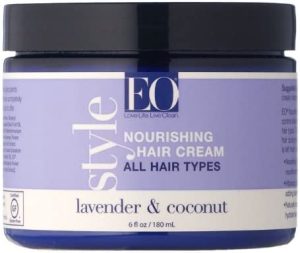 11. كريم مغذي للشعر بجوز الهند وزيت اللافندر من أيو ستايل EO STYLE Nourishing Hair Cream with Coconut and Lavender Oil