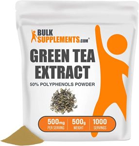 8. مستخلص الشاي الأخضر من بالك سابليمنتس Bulk Supplements Green Tea Extract