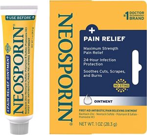 12.مرهم نيوسبورين لتخفيف الآلام Neosporin pain relief ointment