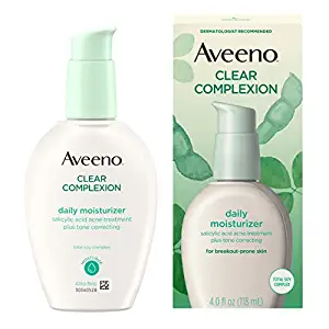 3. افينو مرطب الوجه اليومي من كلير كومبليكشن Aveeno Clear Complexion Daily Moisturizer 