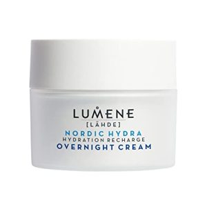 8. ليومين نوردك هيدرا ( ال أي أتش دي إي) كريم الليل لإعادة شحن الترطيب Lumene Nordic Hydra [LÄHDE] Hydration Recharge Overnight Cream