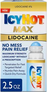 9.ايسي هوت سائل ليدوكائين لتخفيف الآلام بدون فوضى Icy Hot's max lidocaine no mess pain relief 