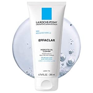 12. غسول الوجه الجل الطبي لا روشيه-بوساي إيفاكلار، غسول الوجه الرغوي La Roche-Posay Effaclar Medicated Gel Acne Cleanser