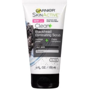 15. مقشر غارنييه سكين أكتيف لتقليل الرؤوس السوداء بالفحم Garnier Skinactive Blackhead Eliminating Scrub with Charcoal 