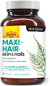 21.كونتري لايف مكمل غذائي ماكسي هير Country Life Maxi-Hair