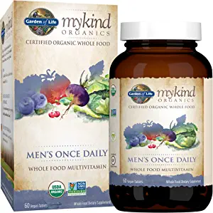 7. جاردن أو لايف ماي كايند أورجانيكس للرجال مرة واحدة يوميا متعدد Garden of Life my kind Organics Men's Once Daily Multi