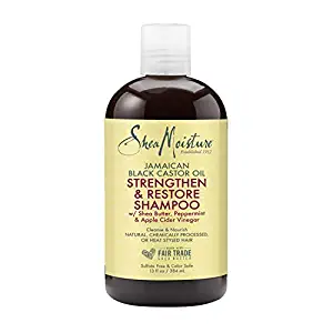 3.شيا مويستشر الجامايكي شامبو زيت الخروع الأسود لتقوية واستعادة الشعر SheaMoisture Jamaican Black Castor Oil Strengthen & Restore Shampoo