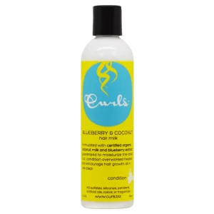 5.حليبي الشعر بالتوت الأزرق وجوز الهند Curls Blueberry & Coconut Hair Milk