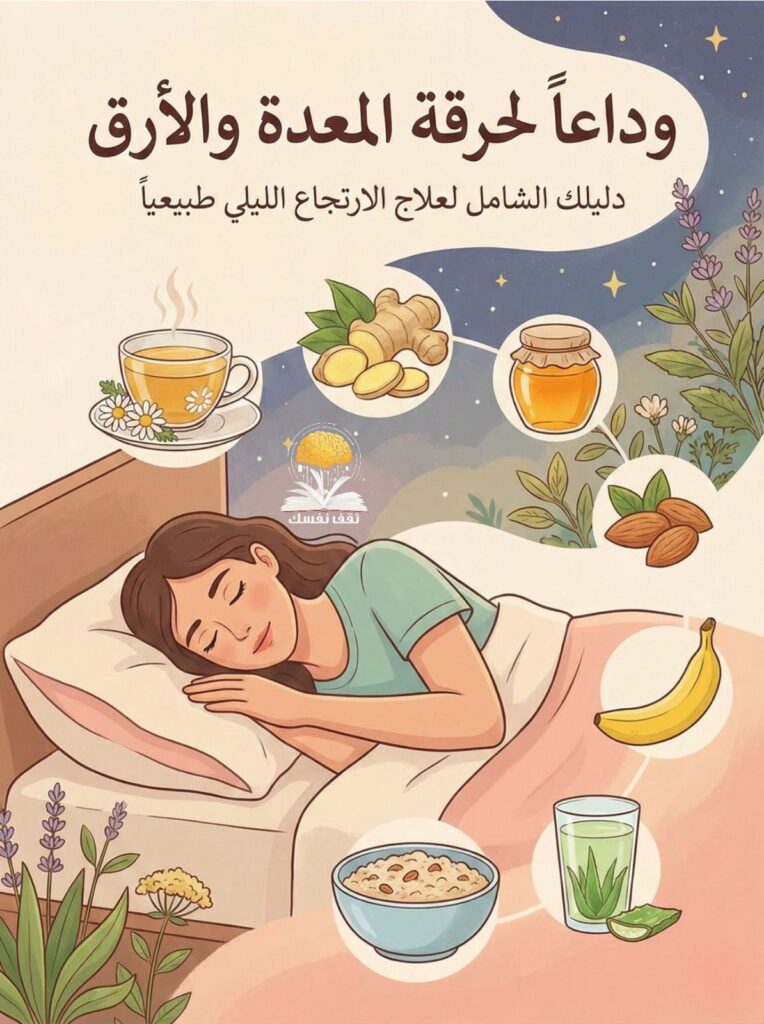 وداعاً لحرقة المعدة والأرق: دليلك الشامل لعلاج الارتجاع الليلي طبيعياً