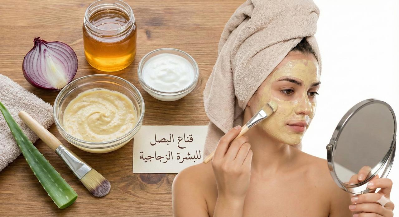 ماسكات البصل لشد الوجه