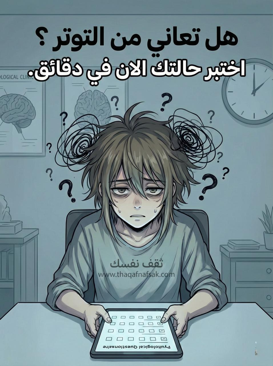 اختبار مقياس التوتر ؟ اختبر حالتك النفسية الآن