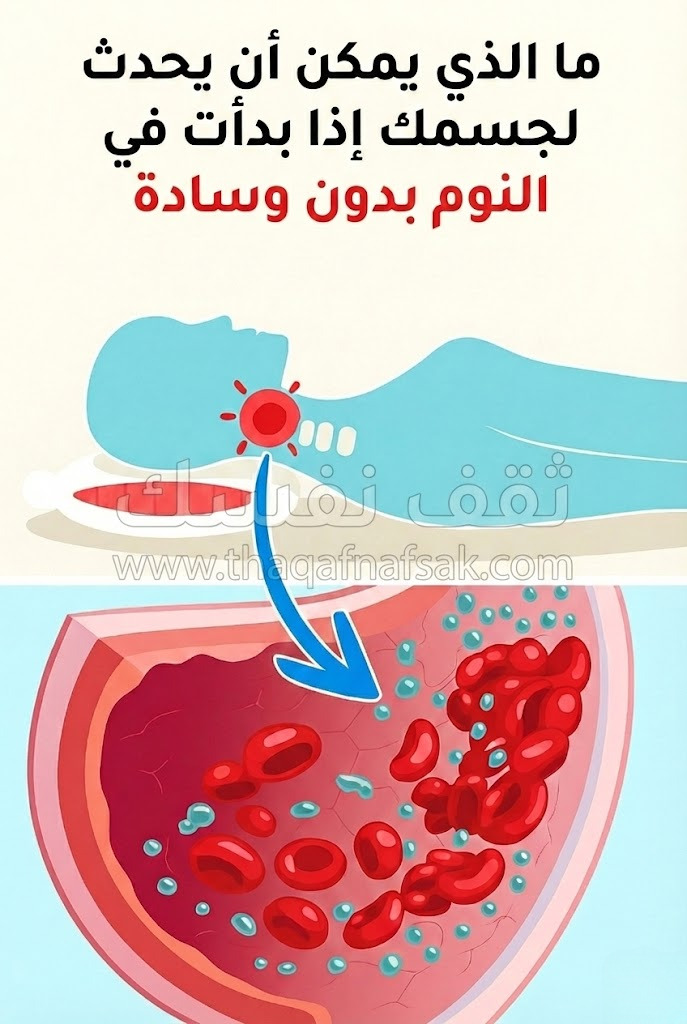 ماذا يمكن أن يحدث لجسمك إذا نمت بدون وسادة؟