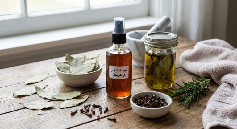 ورق الغار والقرنفل لتكثيف وتطويل الشعر