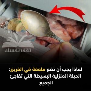لماذا يجب عليك وضع ملعقة في الفريزر ؟