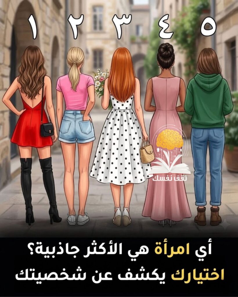 اختيارك لأي امرأة هي الأكثر جاذبية عن شخصيتك