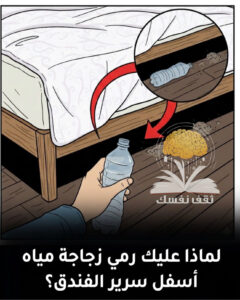 لماذا عليك وضع زجاجة مياه أسفل سرير الفندق؟