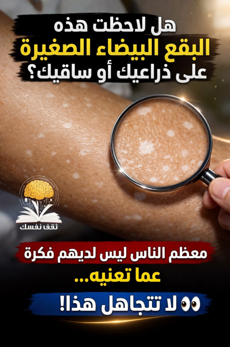 هل لاحظت بقع بيضاء على الذراع والساق ... ولا تعرف ما هي؟